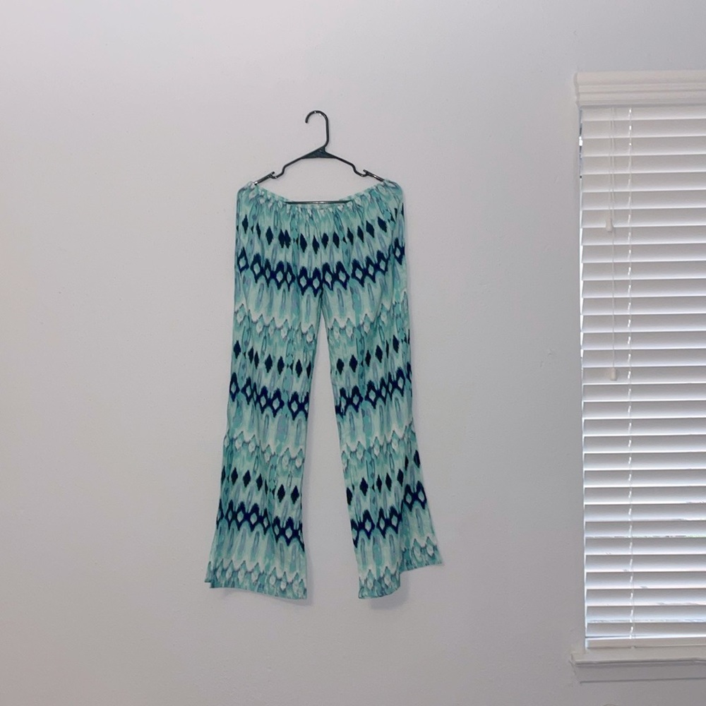 Raviya Side Slit Pants Swim Cover Up Size M